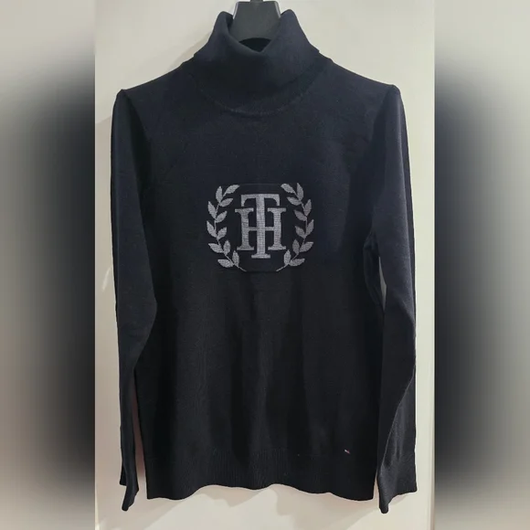 Tommy Hilfiger Black Turtleneck Sweater - Picture 1 of 5